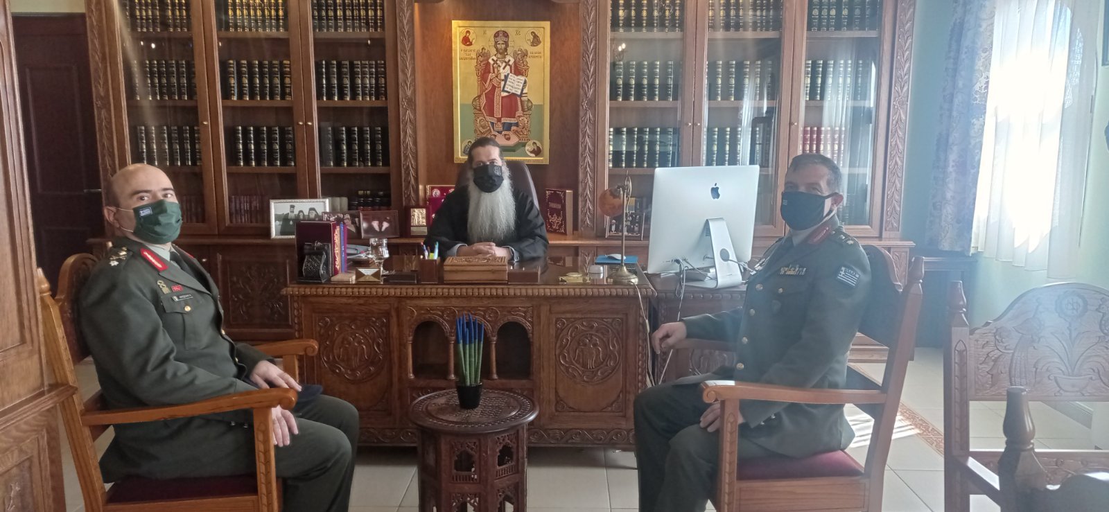 Ο νέος Φρούραρχος Λαμίας στον Σεβασμιώτατο Μητροπολίτη Φθιώτιδος κ. Συμεών (ΦΩΤΟ)