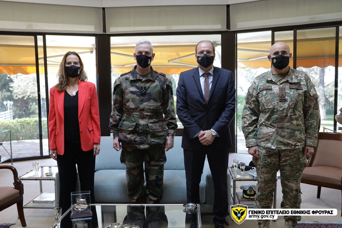 Επίσκεψη Αρχηγού ΕΔ της Γαλλίας στην Κύπρο (ΦΩΤΟ)
