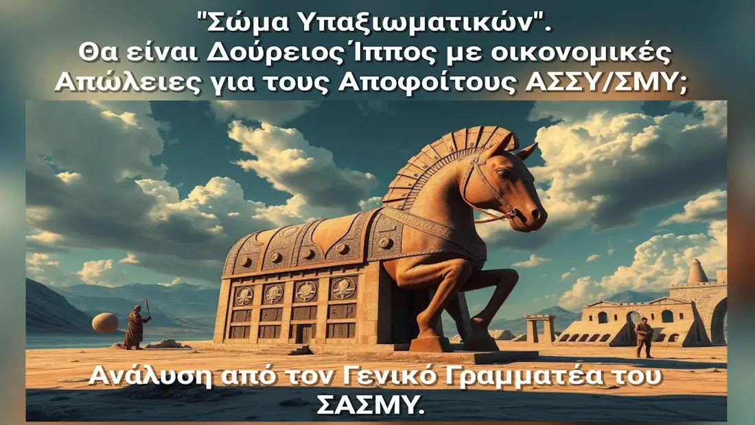 «Σώμα Υπαξιωματικών»: Θα είναι ο Δούρειος Ίππος με Οικονομικές Απώλειες για τους Αποφοίτους ΑΣΣΥ/ΣΜΥ; Ανάλυση